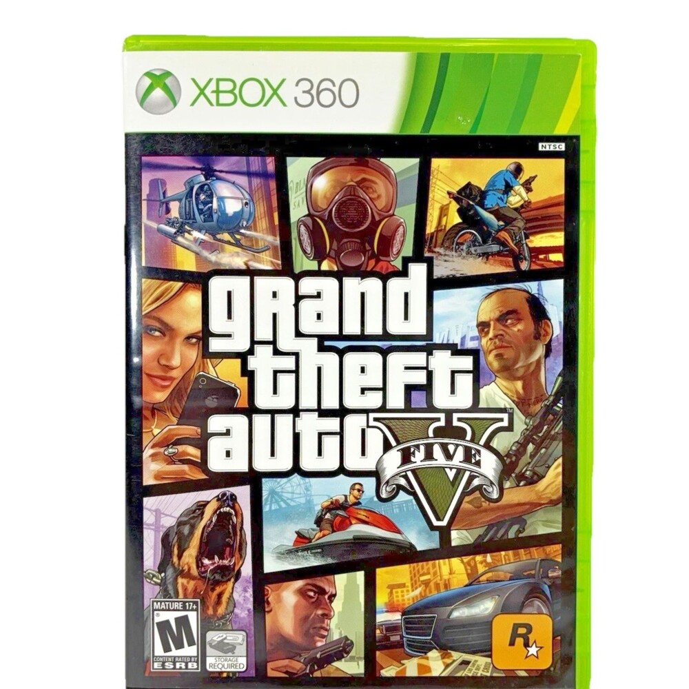 Grand Theft Auto V Microsoft Xbox 360 Complete with Manual and Map Tested